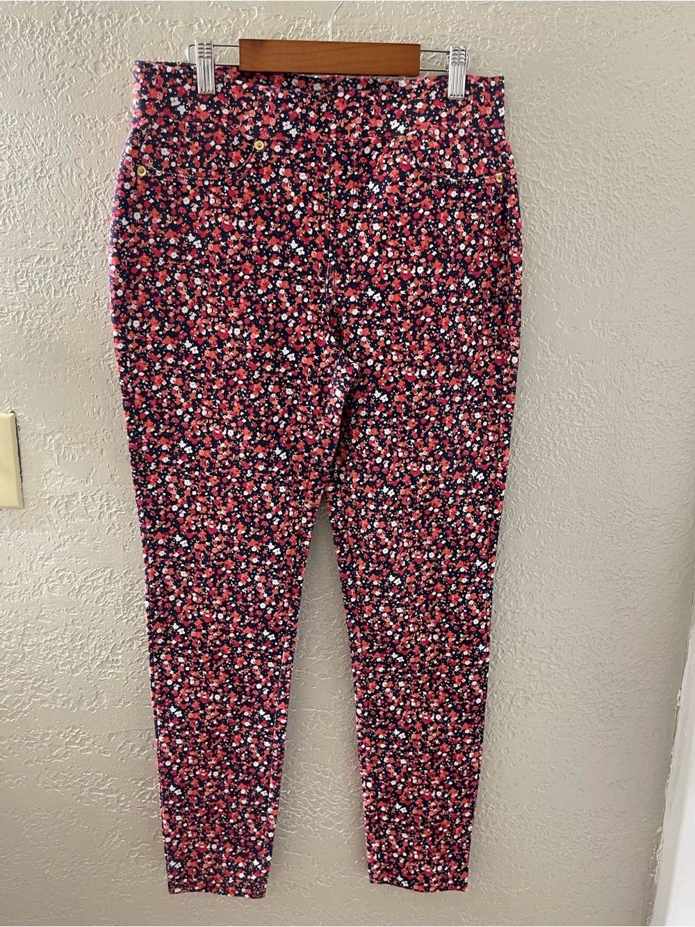 Michael‎ Kors Women’s Casual Multi-Colored Slim Stretchy Jegging Pants Medium